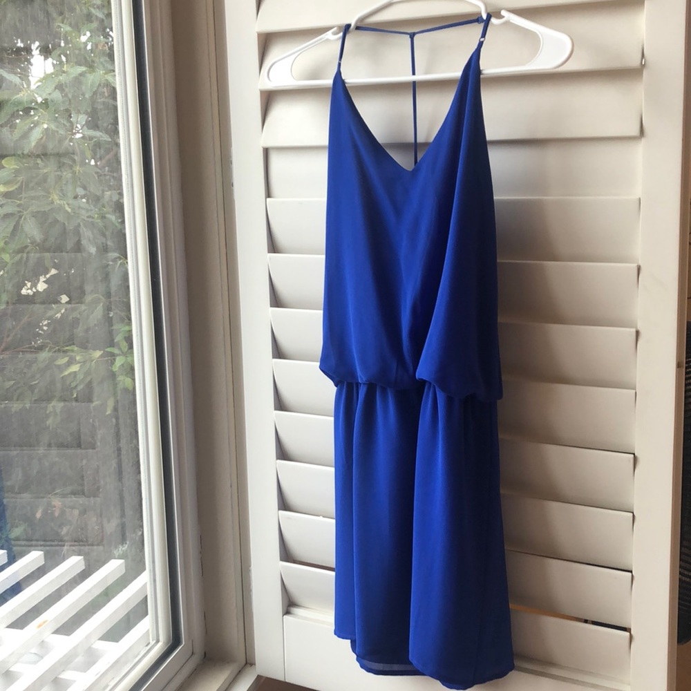 Stella Laguna beach Royal blue mini dress sz small